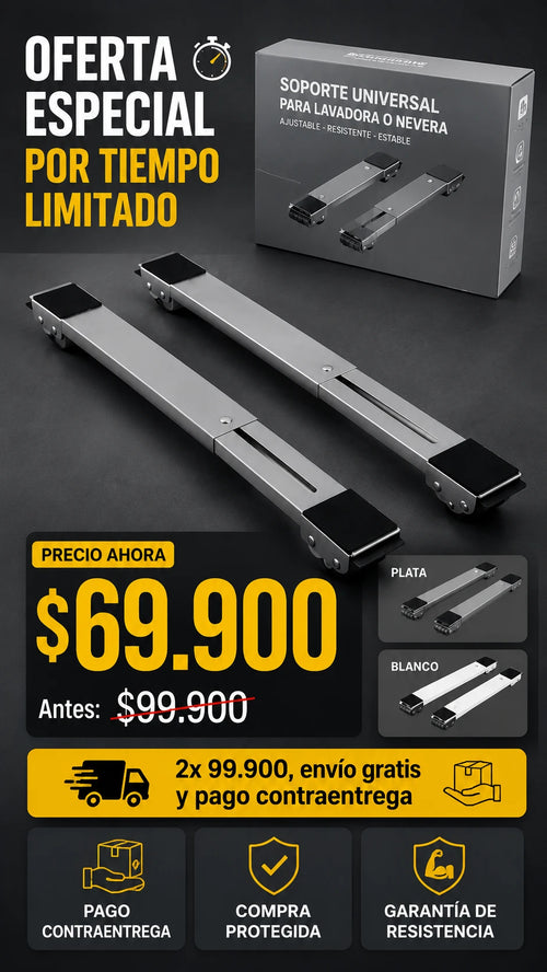 Base con ruedas para nevera o lavadora